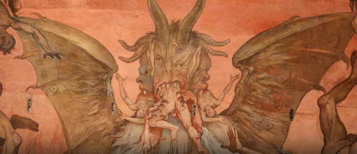 Satan. Painting by Frederico Zuccaci (1574–1579)